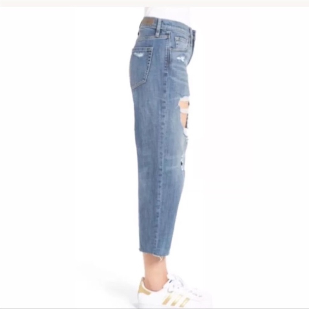 NWT TREASURE & BOND MID RISE BF CROP DISTRESSED - Picture 2 of 3